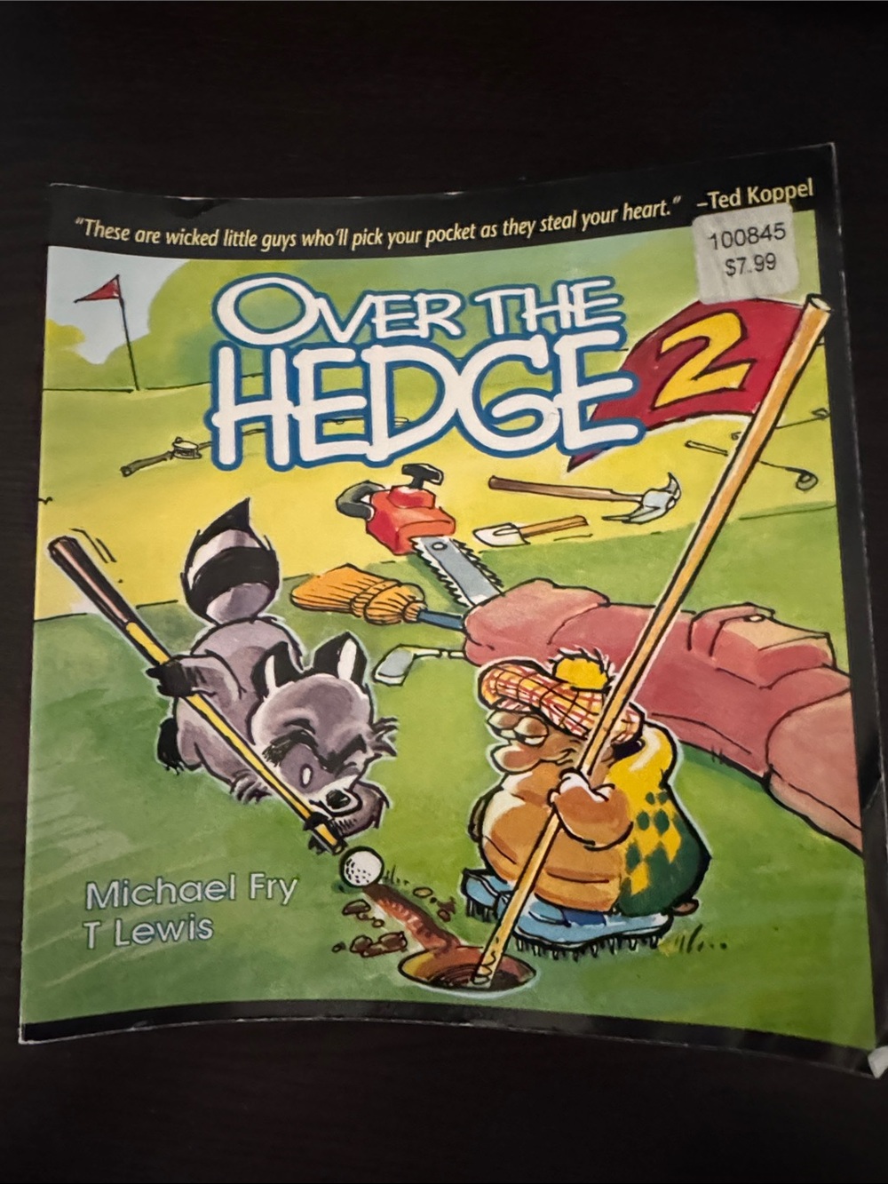 Over the Hedge 2 Paperback Comic Book - Green Cover